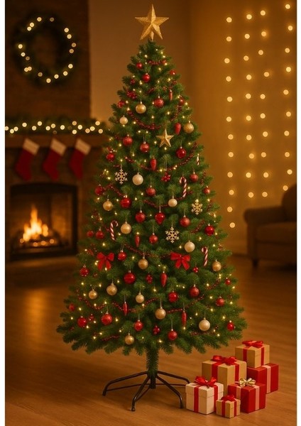 300 cm Yılbaşı Çam Ağacı | 1100 Dal Lüks Çam Ağacı I | Metal Ayaklı Gür Dallı Noel Ağacı Tanıtım Metni Oluştur modelleri