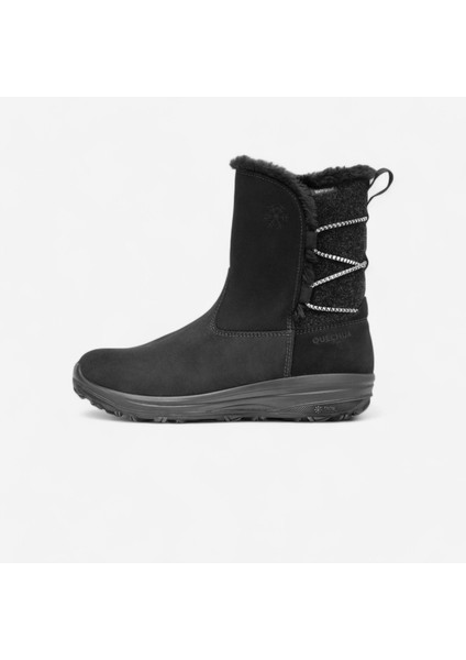 Quechua Kadın Outdoor Kar Botu - Su Geçirmez - Siyah - NH500
