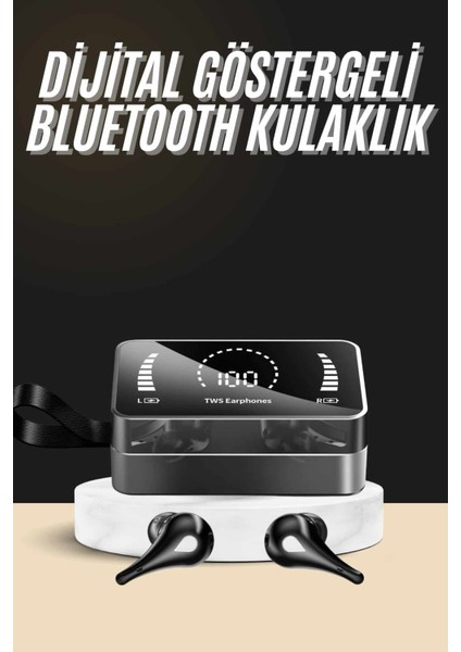 Bluetooth Kulaklık Anc Özelliği Powerbank Özelliği Aynalı Dijital Göstergeli - M065B892-N730