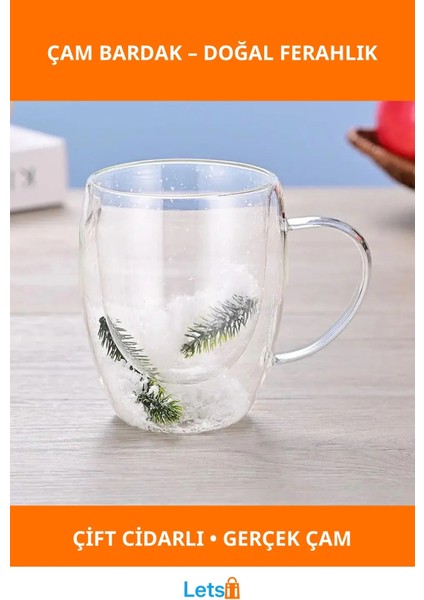 Çift Cidarlı Doğal Çam Bardak ile Ferah Içecek Deneyimi