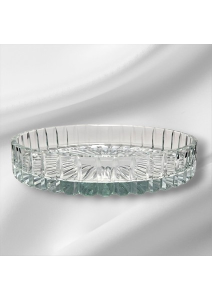 El Yapımı Kristal Vertical Kesim 25 cm Dekoratif Sunumluk Kase modelleri