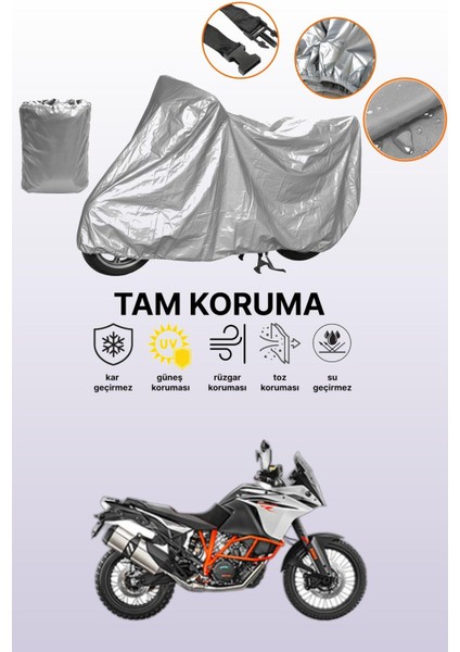 Gri Ktm 1090 Adventure R Uyumlu Motosiklet Brandası, Koruyucu Örtü, Motor Branda