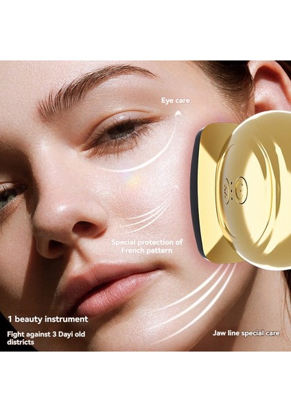 Akıllı Güzellik Aleti Kolajen Kaldırma Sıkılaştırıcı Beyazlatıcı Nemlendirici Cilt Mikro Akım Masaj Cihazı Altın (Yurt Dışından) modelleri