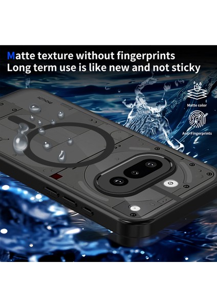 Nothing Phone 3A Kılıf, Manyetik Yarı Saydam Mat Darbeye Dayanıklı ve Parmak Izi Önleyici Koruyucu Kılıf-Siyah (Yurt Dışından) modelleri
