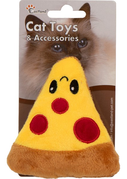 Techmrt Eastland Catnipli Hışırtılı Peluş Pizza 11CM