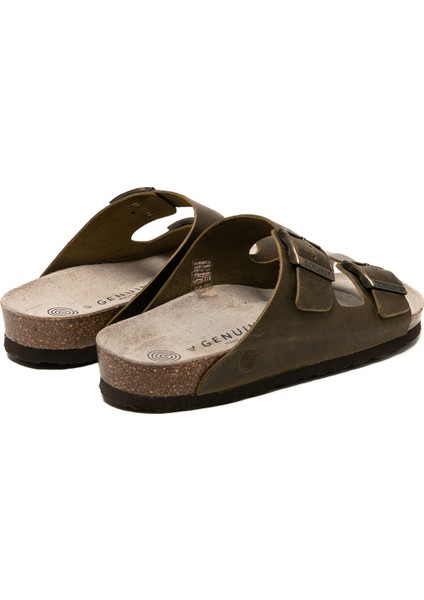 Erkek Terlik Hawaıı G105996 Genuins Oiled Leather Kaki indirimleri