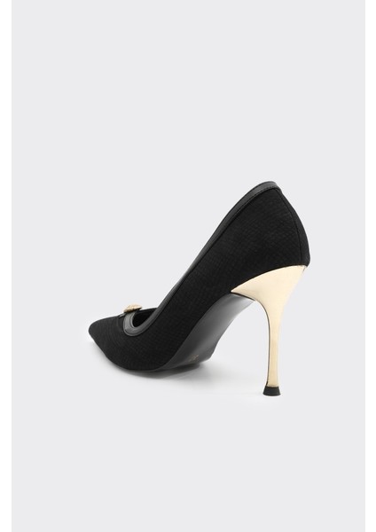 Topuklu Metal Aksesuarlı Kadın Stiletto modelleri