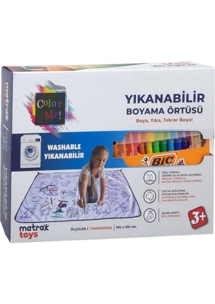 Color Me! Yıkanabilir Boyama Örtüsü – Boya, Yıka, Tekrar Boya! fiyatları