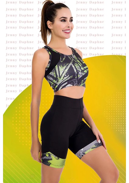 Lady Sporcu Şort Tayt Büstiyer Takım