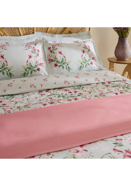 Home Madison %100 Pamuk Çift Kişilik Nevresim Pike Takımı Pembe fiyatları