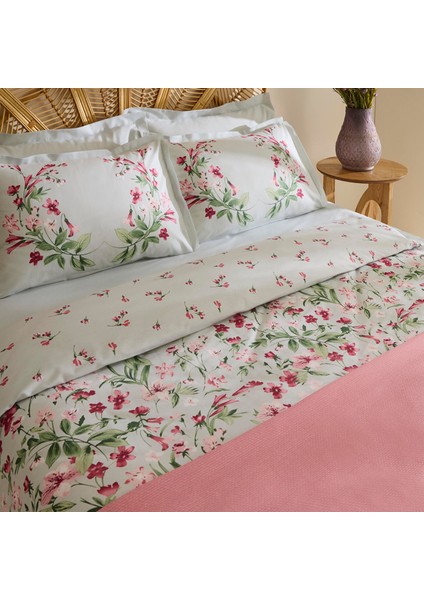Home Madison %100 Pamuk Çift Kişilik Nevresim Pike Takımı Pembe modelleri