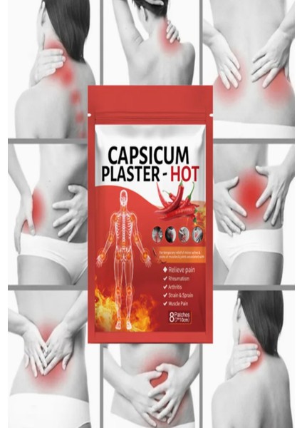 Biber Kapsikumlu Tüm Vücut Ağrı Sızı Bandı Geleneksel Çin Şifası 8 Adet fiyatları