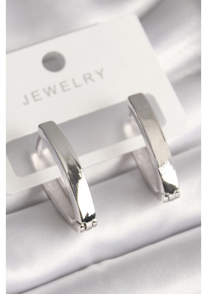 Pirinç Gümüş Renk Kadın Küpe - TJ-BKP8670