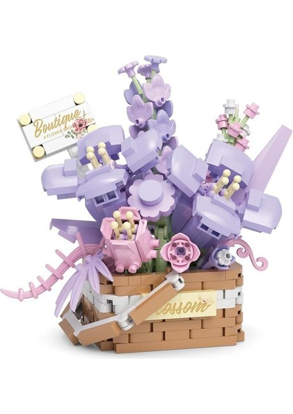 P1087 Panlos Çiçek Buketi 515 Parça Block Oyuncak