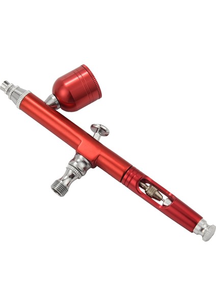 Airbrush Aleti Çift Etkili Besleme 0,3 mm Nozullu Airbrush Tırnak Sanatı Boya Dövme Aleti Anahtarlı Pipet Kırmızı (Yurt Dışından) indirimleri