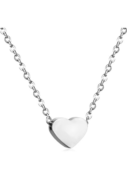 Mini Kalpli Çelik Kolye