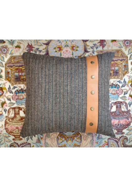 Coco Brown 4 Deri ve Kumaş Kırlent modelleri