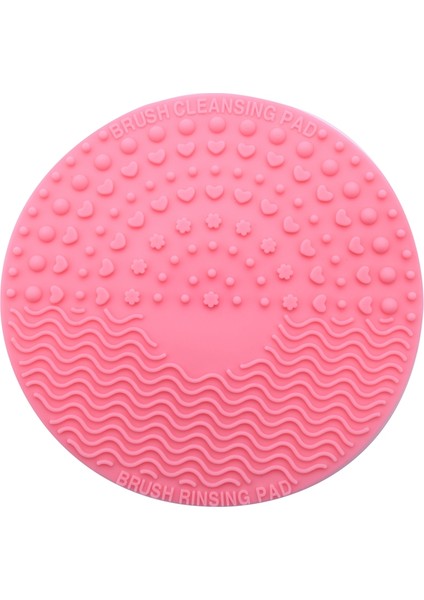 Silikon Makyaj Fırçası Temizleme Pedi Palet Fırça Temizleyici Temizleme Matı Yıkama Ovma Pedi Kozmetik Makyaj Temizleme Araçları Pembe (Yurt Dışından) fiyatları