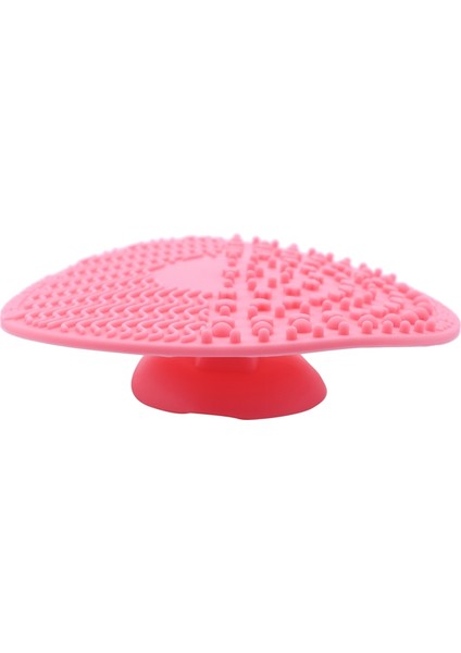 Silikon Makyaj Fırçası Temizleme Pedi Palet Fırça Temizleyici Temizleme Matı Yıkama Ovma Pedi Kozmetik Makyaj Temizleme Araçları Pembe (Yurt Dışından) indirimleri