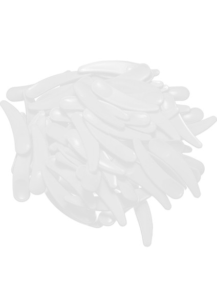 100 Adet Mini Kozmetik Spatula Kepçesi Tek Kullanımlık Beyaz Plastik Maske Spatula Kaşıkları (Yurt Dışından) fiyatları