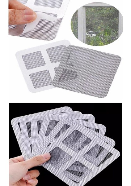 10 Adet Yapışkanlı Kesilerek Kullanılabilir Yırtık Kapı-Pencere Sinekliği Onarım Tamir Band fiyatları