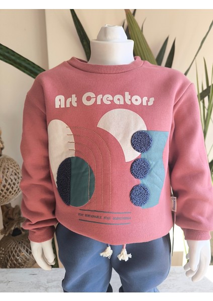 Erkek Kız Çocuk Alt Üst Takım Unisex Uzun Kollu Eşofman Rahat Spor Şık Modern Tasarım Ribanalı fırsatları