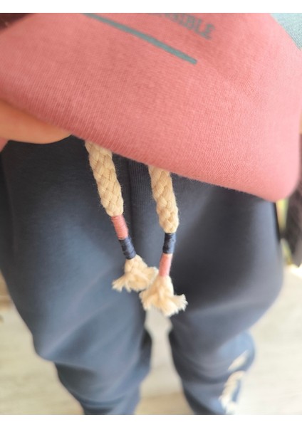 Erkek Kız Çocuk Alt Üst Takım Unisex Uzun Kollu Eşofman Rahat Spor Şık Modern Tasarım Ribanalı