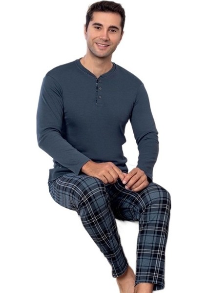 Aurum Penye Interlok Kumaş Kışlık Erkek Pijama Takımı M/2xl modelleri