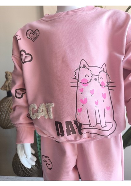 Kız Çocuk Alt Üst Takım Uzun Kollu Eşofman Rahat Şık Modern Tasarım fırsatları