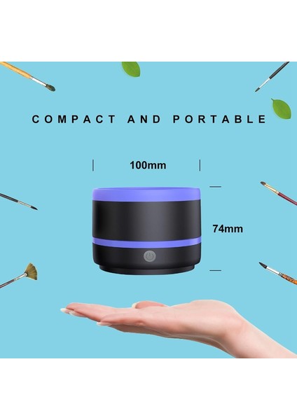 Boya Fırçası Temizleyici, Elektrikli Boya Fırçası Temizleyici Durulama Kabı, Boyama Fırçası, Sanatçı Fırçası Temizleme Yıkama Fırçası B (Yurt Dışından) modelleri