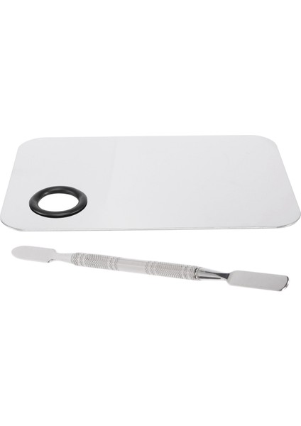 Profesyonel Makyaj Paleti Tepsisi Karışık Makyaj Paslanmaz Çelik Sıvı Fondöten Paleti Suluboya Sanat Makyaj Araçları (Yurt Dışından) modelleri