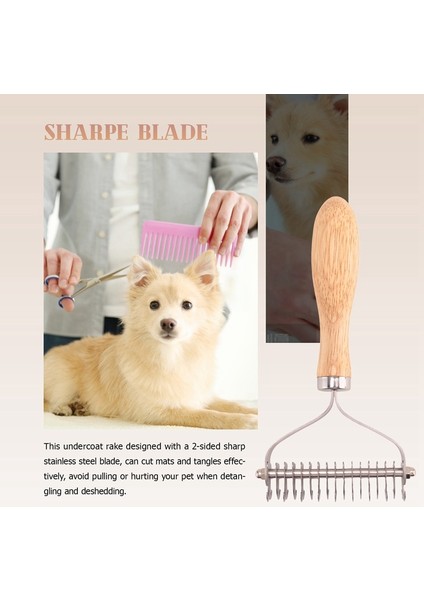 Evcil Hayvan Bakım Fırçası, Köpekler ve Kediler Için Çift Taraflı Tüy Tırmığı, Dolaşmış Tüyler/karışıklıklar Için Güvenli Tüy Dökme Tarak ve Tüy Dökme Aracı (Yurt Dışından) modelleri