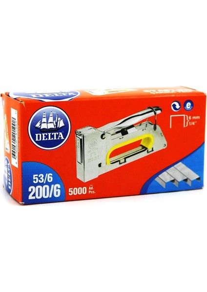 Delta Zımba Teli 200/6 53/6 Kod 201 (5000 Adet) 12'li Paket