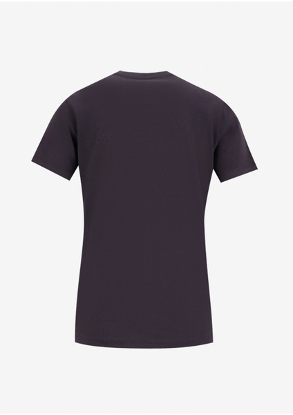 Yuvarlak Yaka Baskılı Kahve Kadın T-Shirt Krystal Kadın Regular Fit T-Shirt