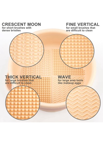 Makyaj Fırçası Temizleme Matı Silikon Makyaj Fırçası Temizleme Kabı Kurutma Tutucu Fırça Temizleme Fırçası Aracı (Yurt Dışından) fırsatları