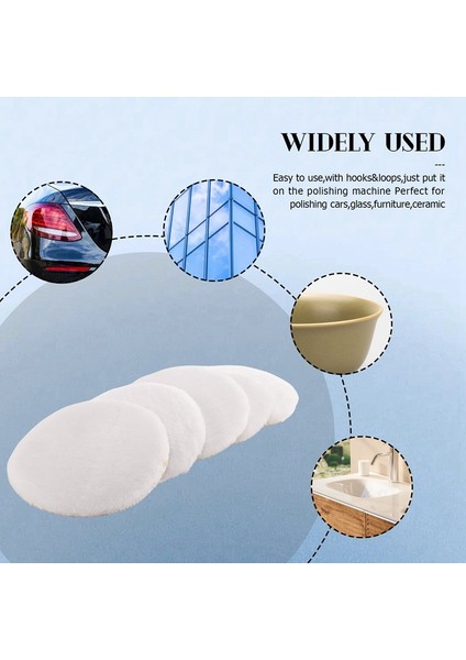 20 Adet 125 mm Araba Cilalama Pedi 5 Inç Cilalama Pedleri Fiber Cilalayıcı Kaput Araba Boya Bakımı (Yurt Dışından) fırsatları