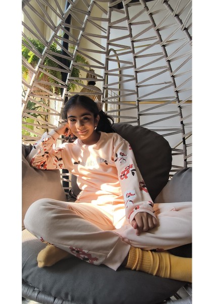 Kız Çocuk Alt Üst Takım Uzun Kollu Eşofman Rahat Şık Modern Tasarım