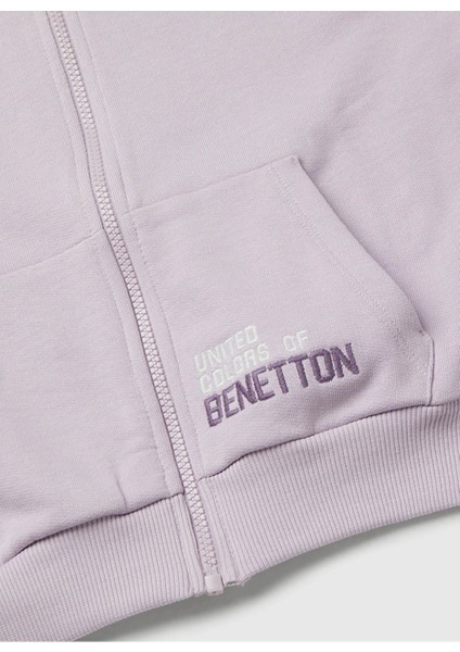 Nakışlı Kız Çocuk Lila Sweatshırt 3J68C505D fiyatları