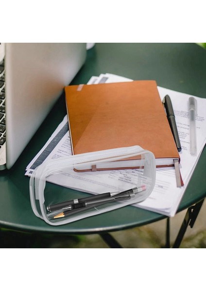 4 Adet Şeffaf Pvc Fermuarlı Kalem Kutusu, Büyük Kapasiteli Kalem Çantası, Fermuarlı Makyaj Çantası, Okul Ofis Kırtasiye Malzemeleri Için (Beyaz) (Yurt Dışından) modelleri