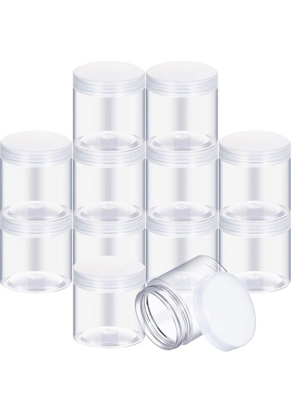 Güzellik Ürünleri, Kendin Yap Mukus Üretimi Veya Diğer Kullanımlar Için Kapaklı 12'li Boş Şeffaf Plastik Baharat Kavanozu (Yurt Dışından) fiyatları