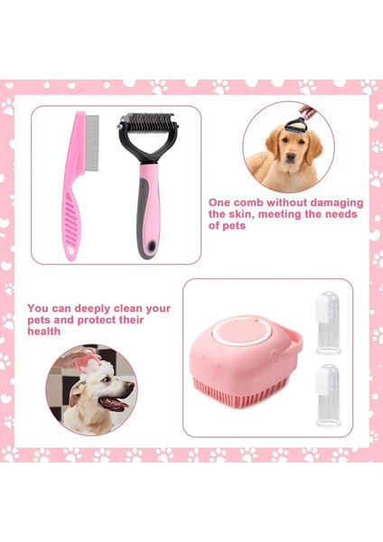 8 Parça Köpek Fırçası Bakım Seti, Evcil Hayvan Kendi Kendini Temizleyen Seti, Evcil Hayvan Tırnak Makası ve Törpüleri, Tarak, Evcil Hayvan Şampuanı ve Banyo Fırçası (Yurt Dışından) modelleri