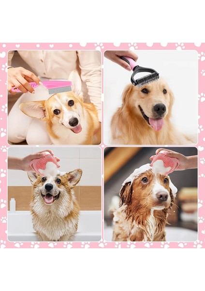 8 Parça Köpek Fırçası Bakım Seti, Evcil Hayvan Kendi Kendini Temizleyen Seti, Evcil Hayvan Tırnak Makası ve Törpüleri, Tarak, Evcil Hayvan Şampuanı ve Banyo Fırçası (Yurt Dışından) fırsatları