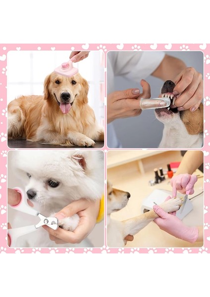 8 Parça Köpek Fırçası Bakım Seti, Evcil Hayvan Kendi Kendini Temizleyen Seti, Evcil Hayvan Tırnak Makası ve Törpüleri, Tarak, Evcil Hayvan Şampuanı ve Banyo Fırçası (Yurt Dışından) indirimleri
