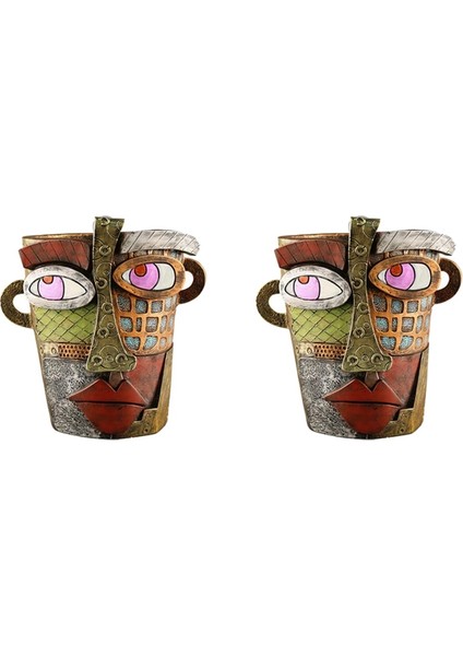 El Yapımı Brutalist Soyut Güzellik Yüz Saksısı Büyük Iç Mekan Çiçek Saksısı Yeşil Bitki Saksısı Kabı (Yurt Dışından) fiyatları