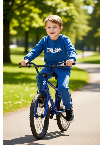 Motivasyon Odaklı Erkek Çocuk Örme Takım Sweatshirt ve Eşofman Altı Kaliteli Şık Rahat fırsatları