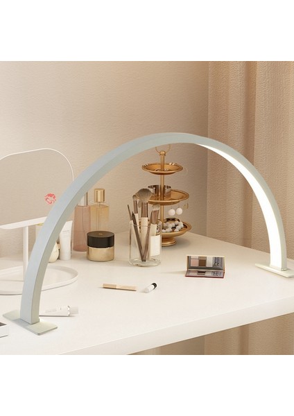 Tırnak Masası Için Yarım Ay Işığı USB Masa Lambası Tırnak Kirpik Kirpik Dövmesi Kaş LED Masa Lambası Çalışma Masası Lambası Beyaz (Yurt Dışından) modelleri
