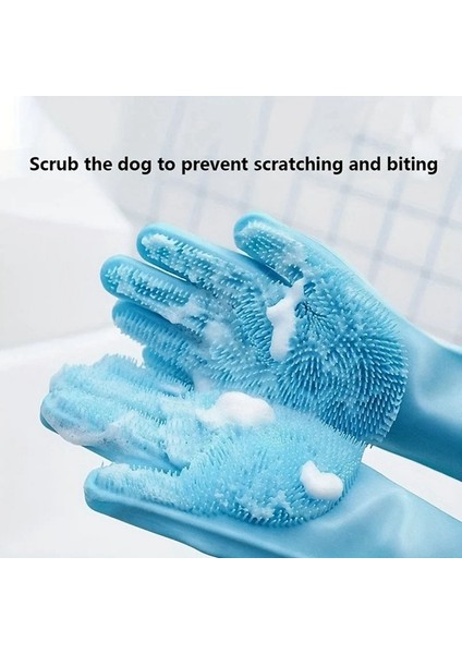 Temizlik Eldivenleri Köpekler Kediler Banyo Şampuan Eldivenleri Ovma Makineleri Bulaşık Yıkama Temizleyici Eldivenler (Yurt Dışından) modelleri