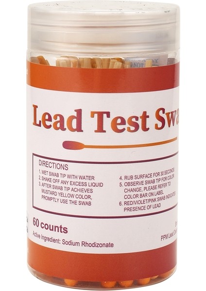 Kurşun Test Kiti Çubukları - Kurşun Boya Test Kiti, Evde Kullanım Için Kurşun Kontrol Çubuğu, Test Sonuçları (60 Adet) (Yurt Dışından) fiyatları