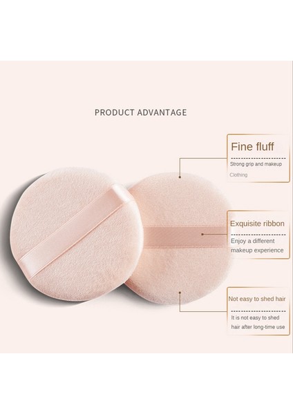 4 Adet Gevşek Pudra Puf Ped Kozmetik Süngerleri Kadife Makyaj Aplikatörü Yıkanabilir Fondöten Puf Puf Pudra Kutusu ile (Yurt Dışından) indirimleri