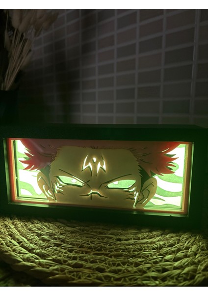 Ryomen Sukuna - Işık Kutusu, Gölge Kutusu, Anime, Gece Lambası, Light Box indirimleri